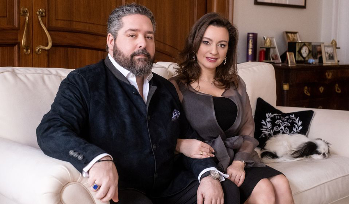 Grand Duke of Russia George Romanov and his fiancee Rebecca Bettarini